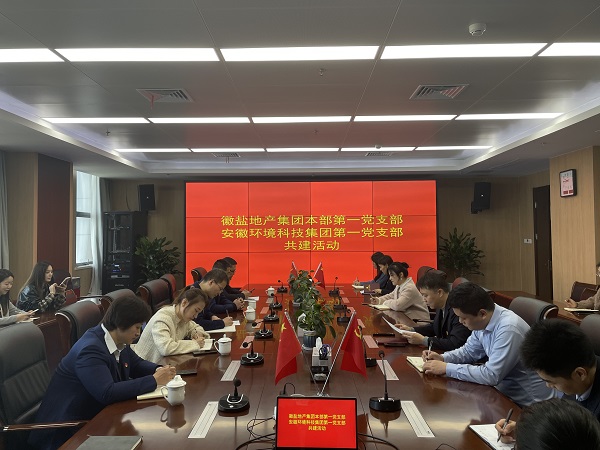 本部第一党支部赴安徽环境科技集团开展党建共建活动